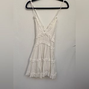 SOLD White Mini Dress. Vintage style